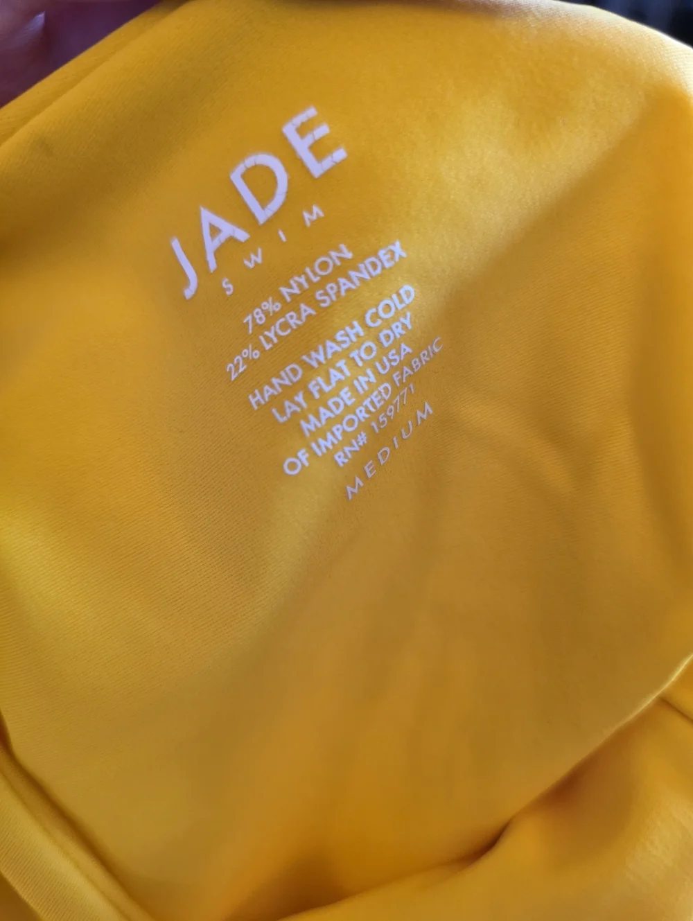 Jade Swim yellow‎ Evolve Assymetrical One-piece Swimsuit Canery Size MEDIUM